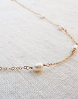 5 Oval Pearl Necklace