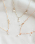 3 Pearl Drop Necklace