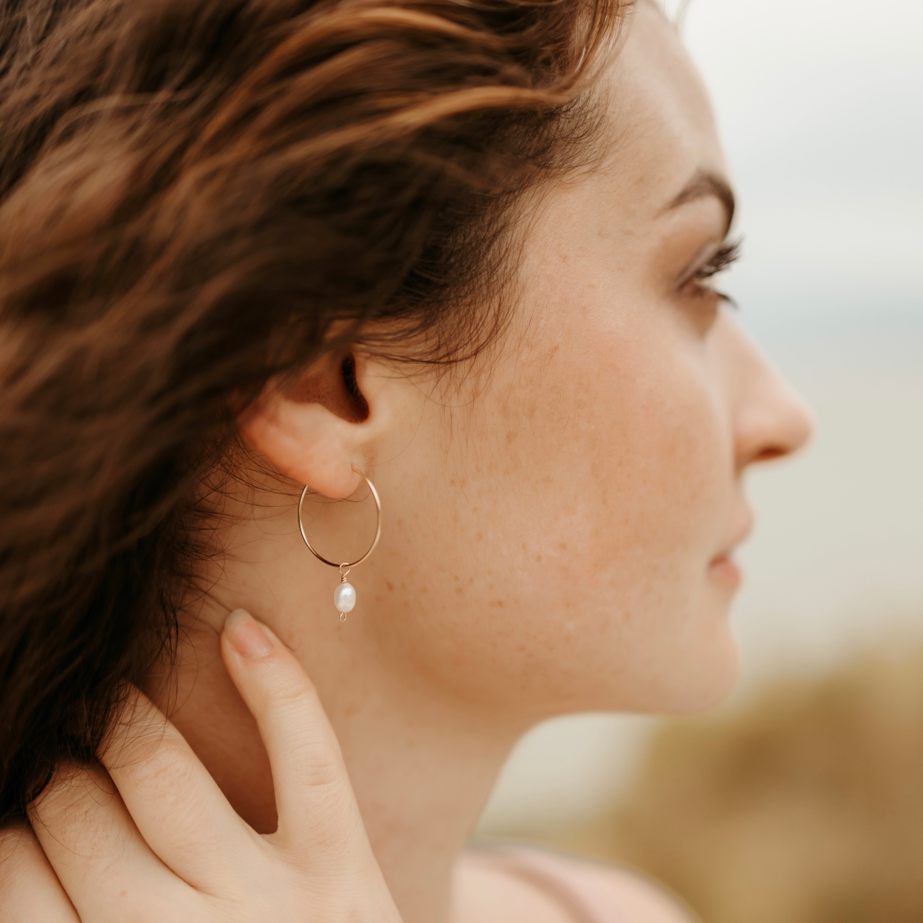 Pearl Hoops