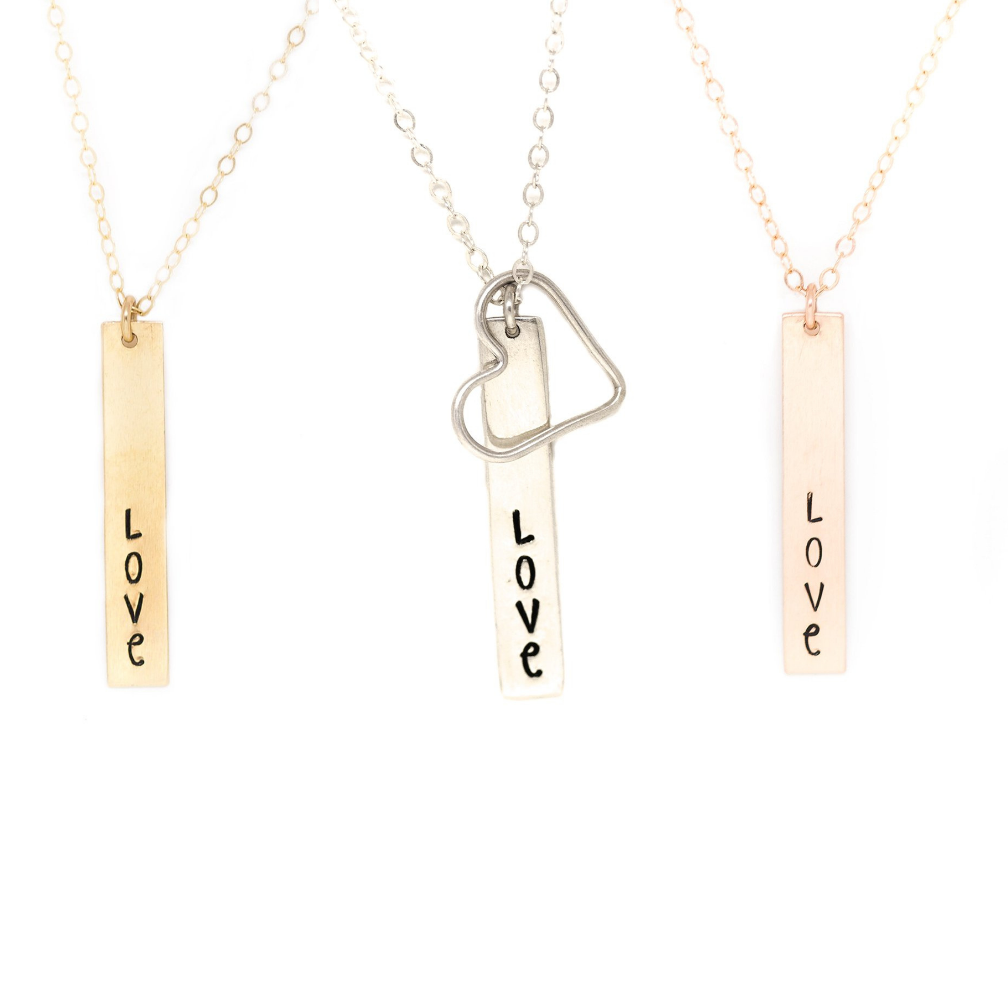 Necklace with a bar 2025 pendant