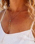 Gemstone Drop Necklace