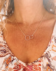 Double Circle Necklace