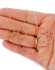 double circle necklace