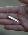 gold nameplate necklace
