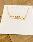Coordinates Nameplate Necklace