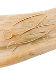 Rose Gold Circle Flow Earrings
