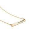Date Nameplate Necklace