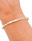Skinny Hand Stamped Bracelet