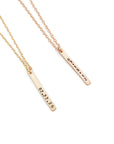 Skinny Bar Date Necklace