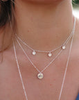 3 Tiny Disc Necklace