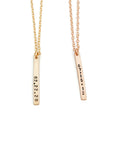 Skinny Bar Date Necklace