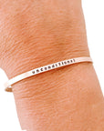 Skinny Hand Stamped Bracelet