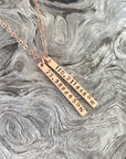 Coordinates Bar Necklace