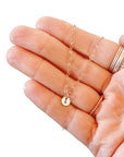 Tiny Disc Necklace