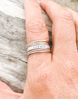 Hammered Stacking Ring