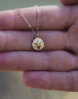 gold sand dollar necklace