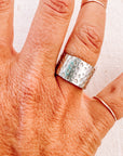 Silver Wide Wrap Ring