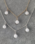 3 Moonstone Necklace