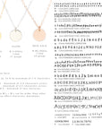 Ebb & Flow Jewelry Small Disc Fonts