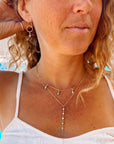 3 Gemstone Necklace
