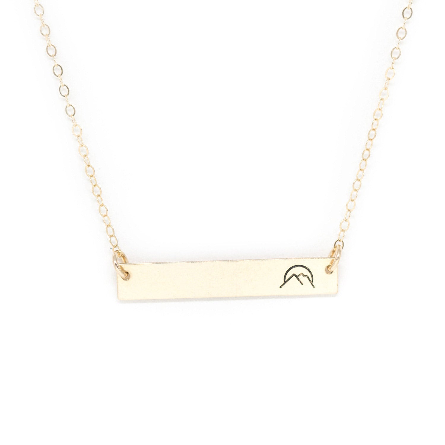 gold nameplate necklace
