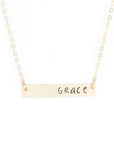 gold nameplate necklace