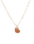 Tiny Heart Necklace - Rose Gold