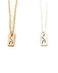 Wave Tag Necklace