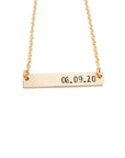 Date Nameplate Necklace