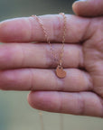 Tiny Heart Necklace - Rose Gold